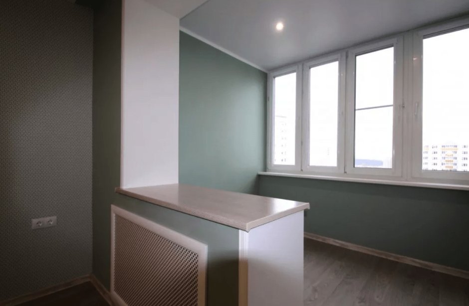 Лоджия в стиле лофт