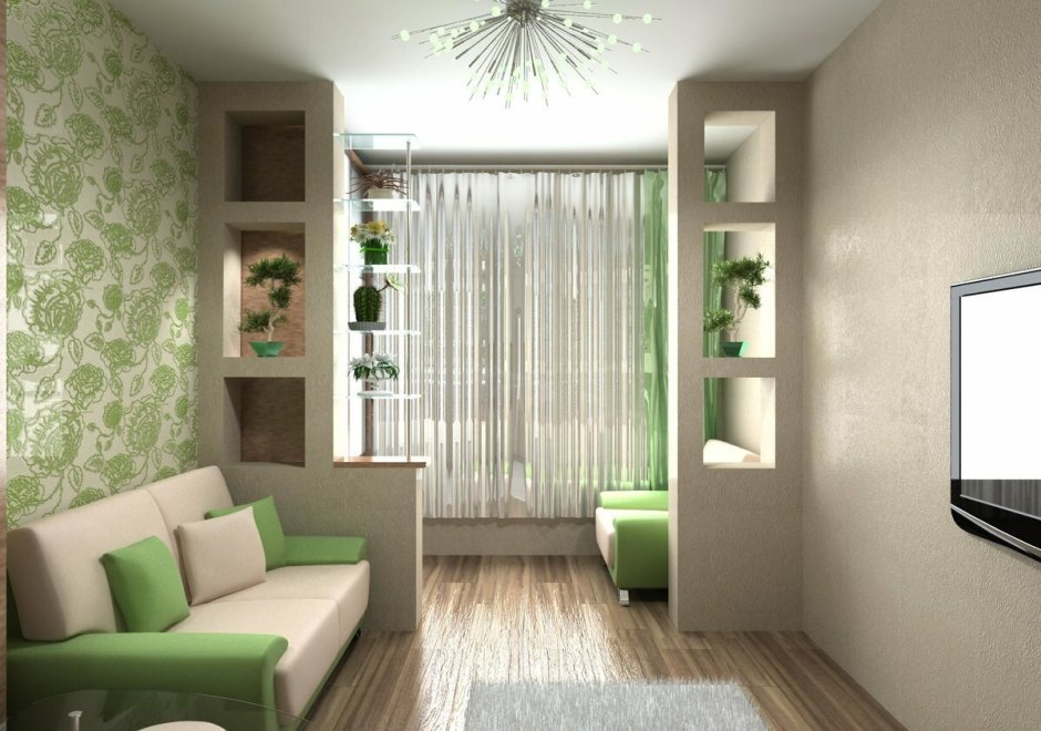 Интерьер 1 комнатной квартиры