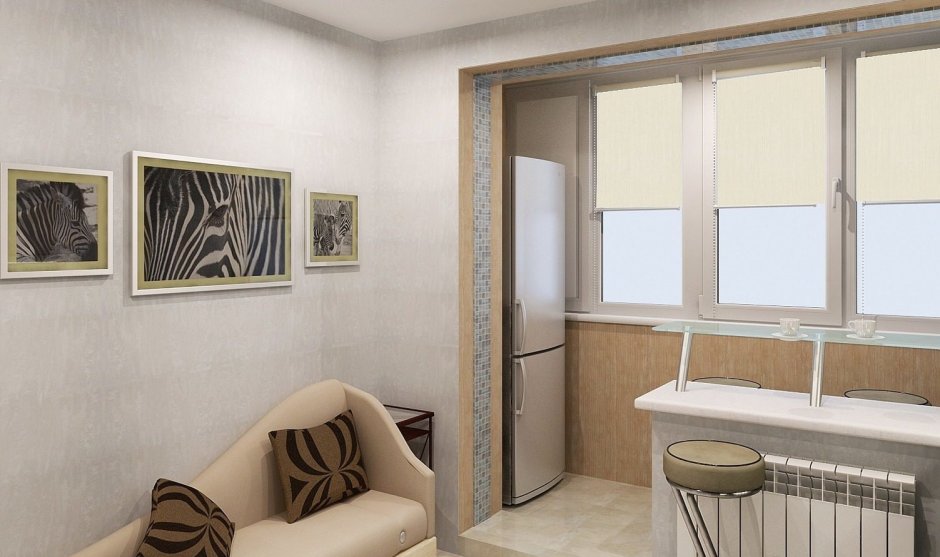 Объединить балкон с комнатой