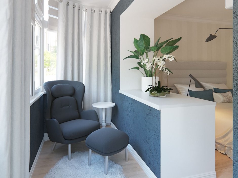 Совмещение лоджии с гостиной