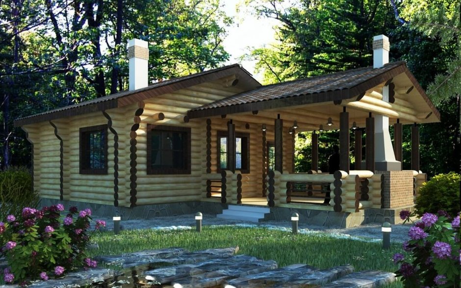 Баня с мангальной зоной под одной крышей проекты