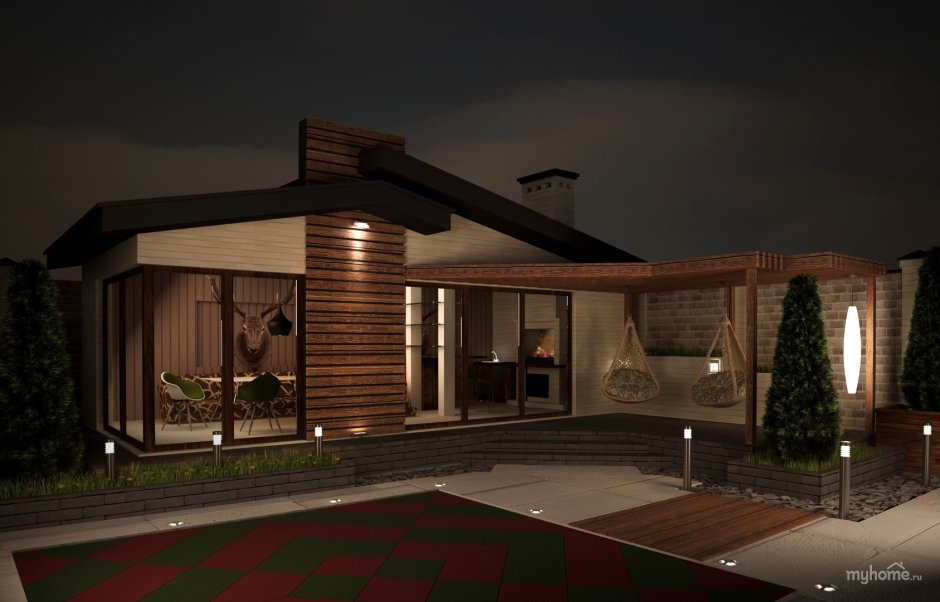 Баня с верандой и барбекю проекты 6х3