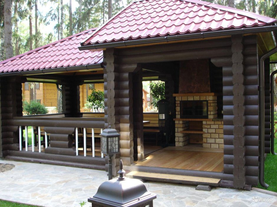 Баня с верандой и барбекю проекты 6х3