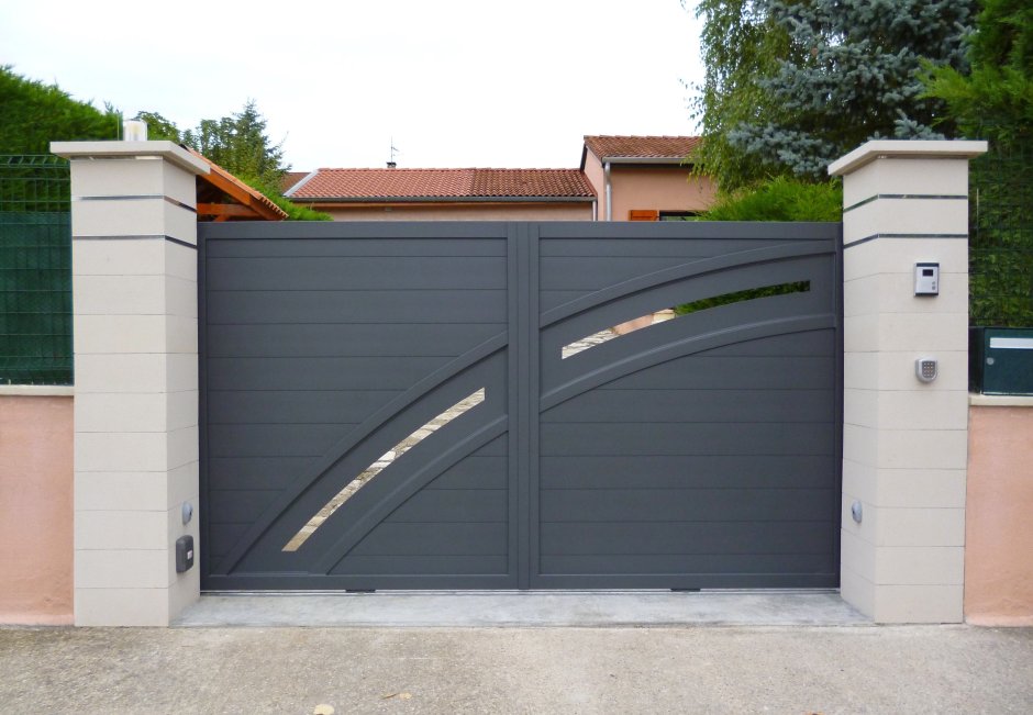 Ворота с еврозабором