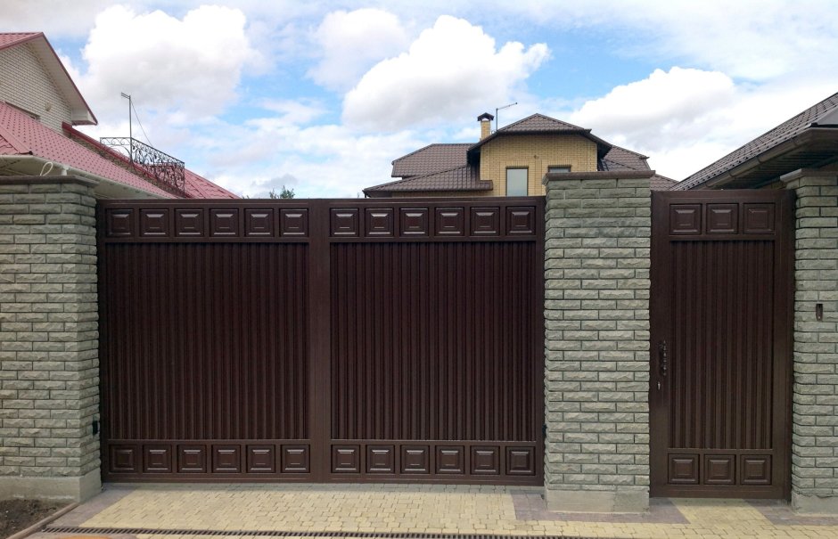 Ворота откатные Модерн