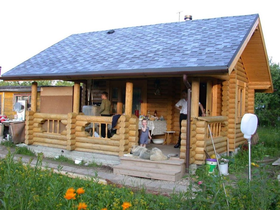 Баня с барбекю Барн под одной крышей проекты