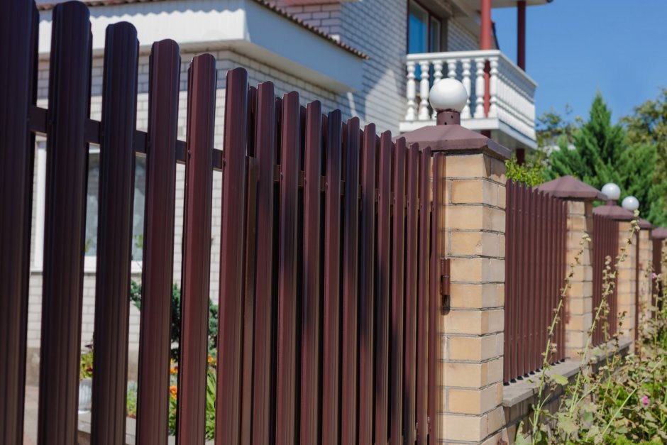 Штакетник металлический двусторонний RAL 7024