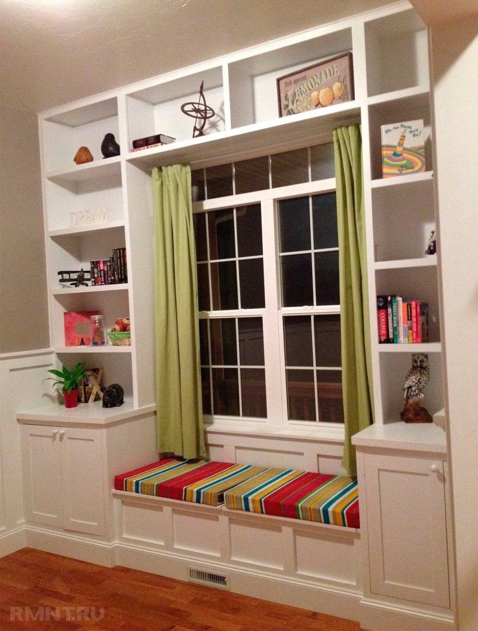 Шкаф вокруг окна икеа