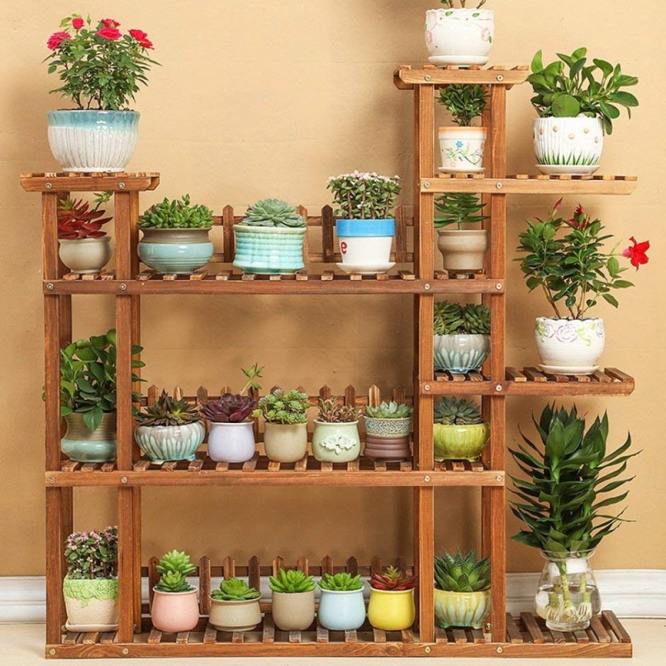 Декор сада стеллаж