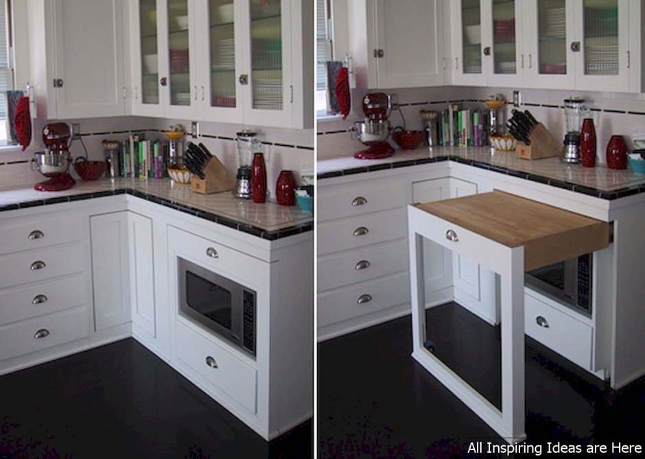 Дополнительная столешница на кухне