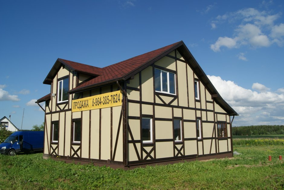 Фасад ОСП фахверк