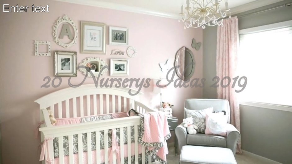 Интерьер комнаты для новорожденной девочки