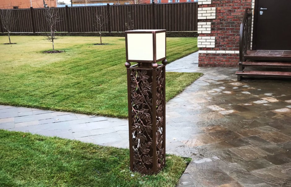 Красивые столбы для забора