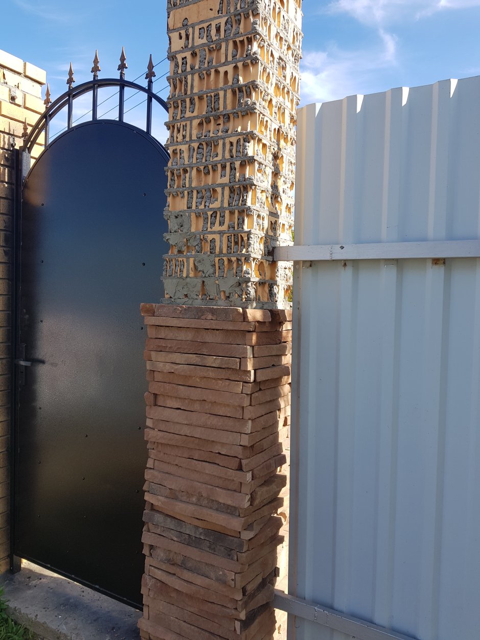 Отделка столбов