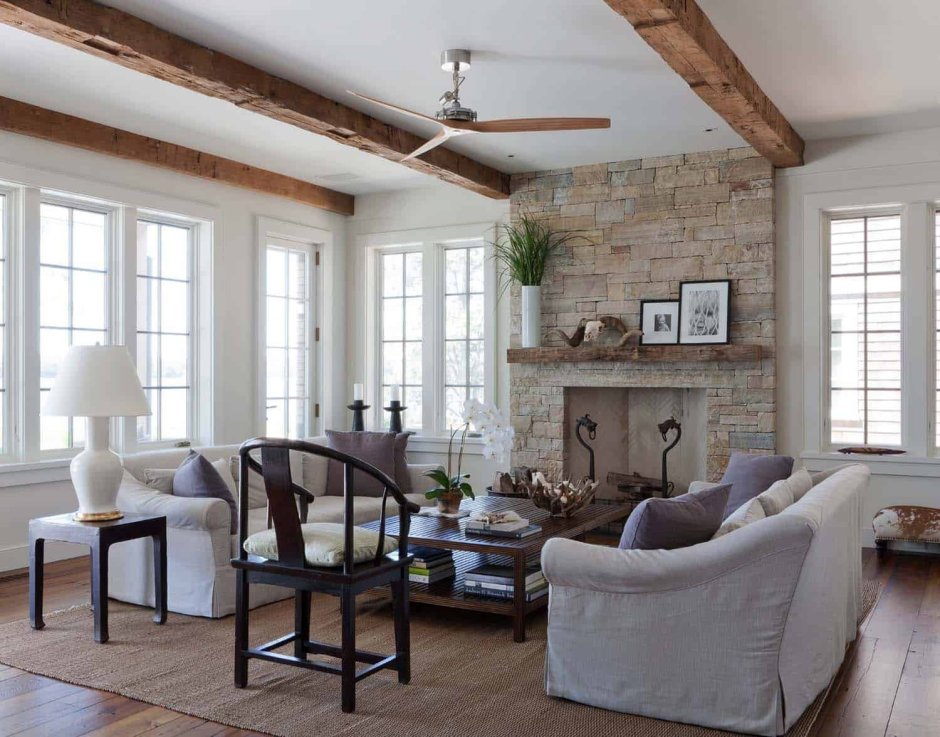 Фальшбалки в интерьере лофт