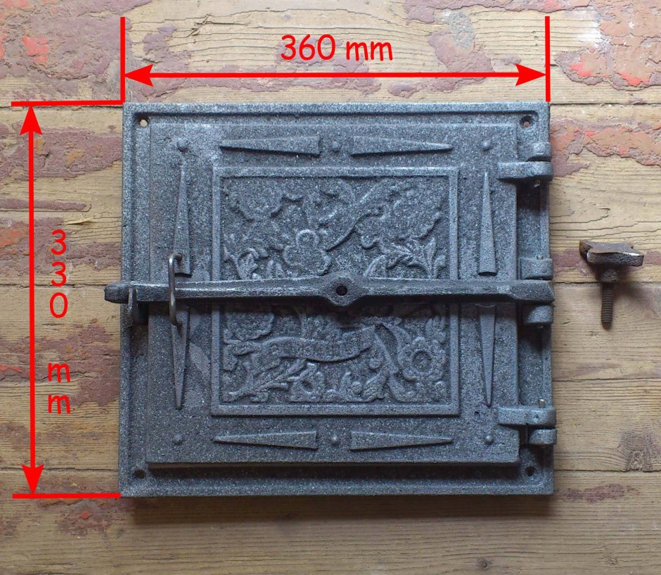Запор печной дверцы