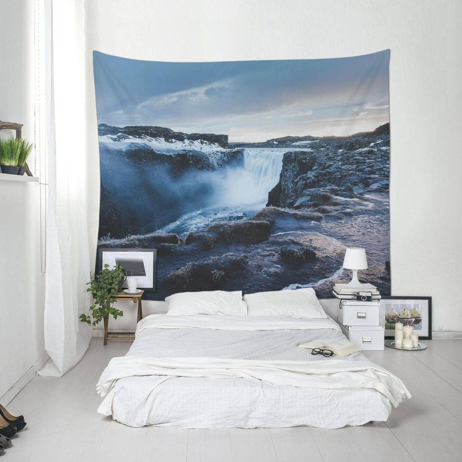 Фотообои в спальню над кроватью