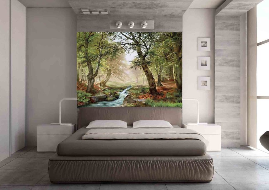 Фреска на стену в спальню