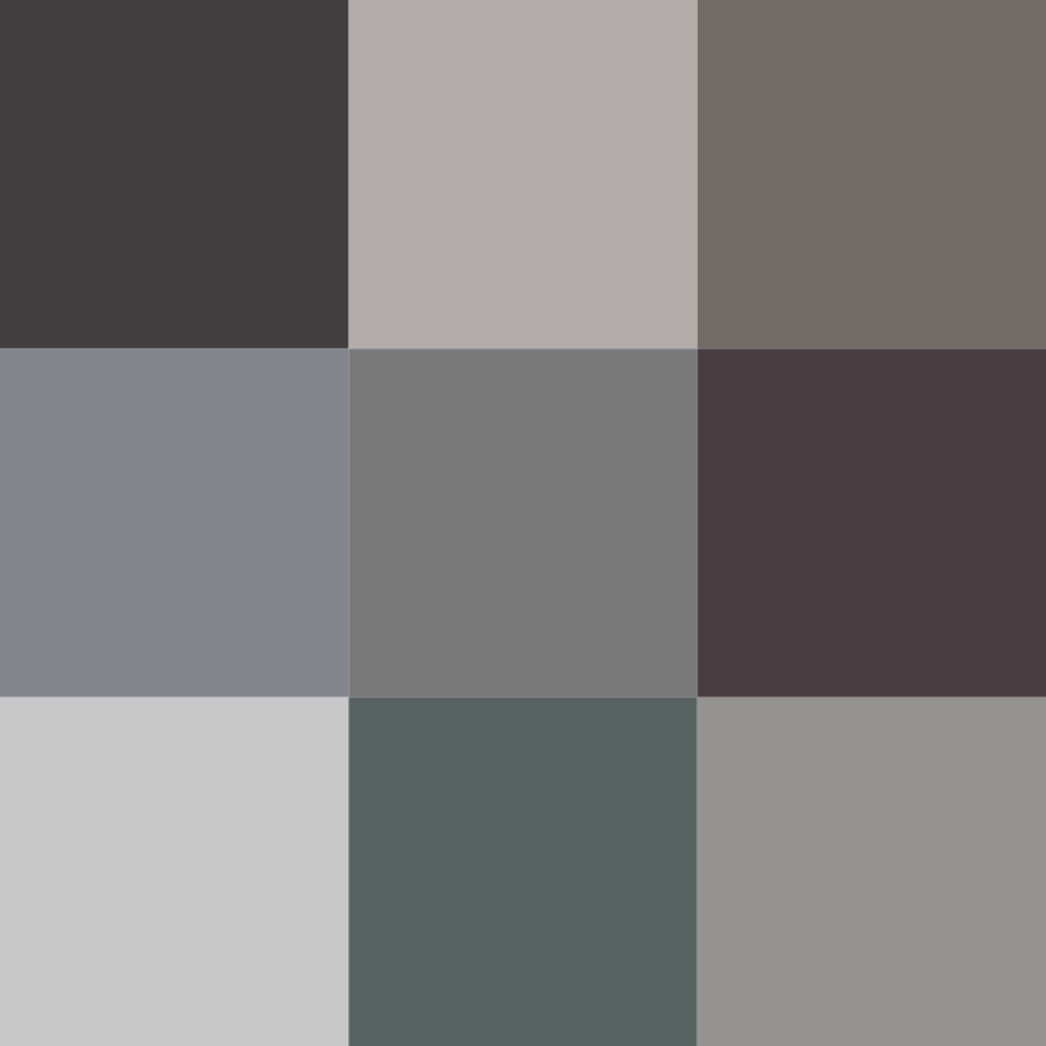 Палитра серого цвета