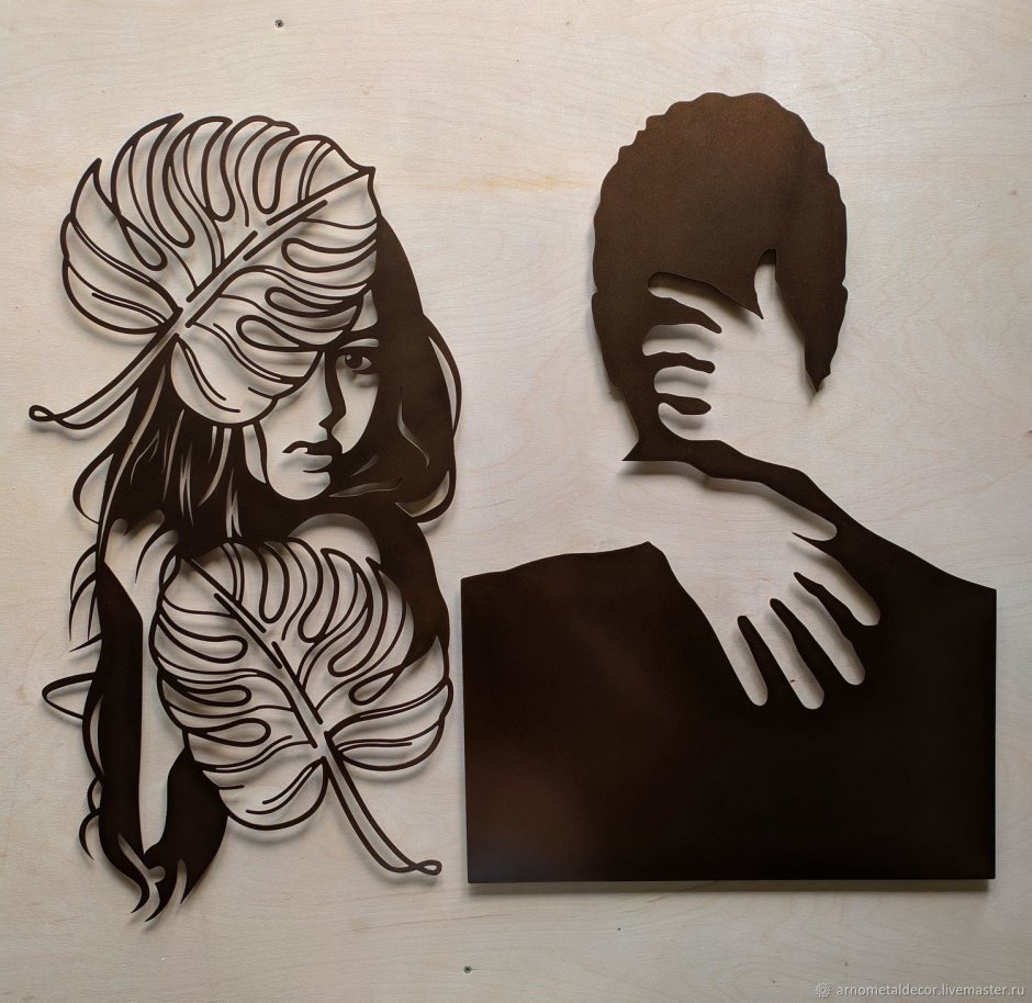 Декоративные картины из металла