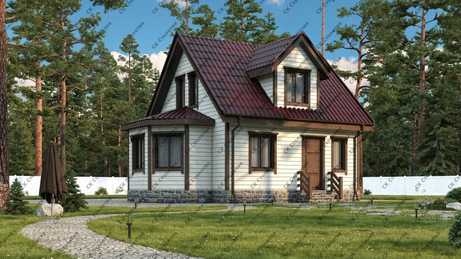 Зимний дачный домик