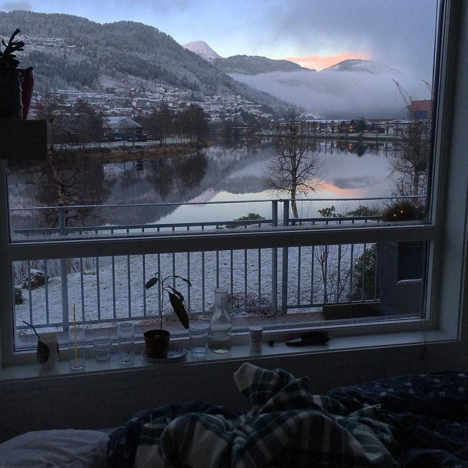 Эстетичный вид с балкона