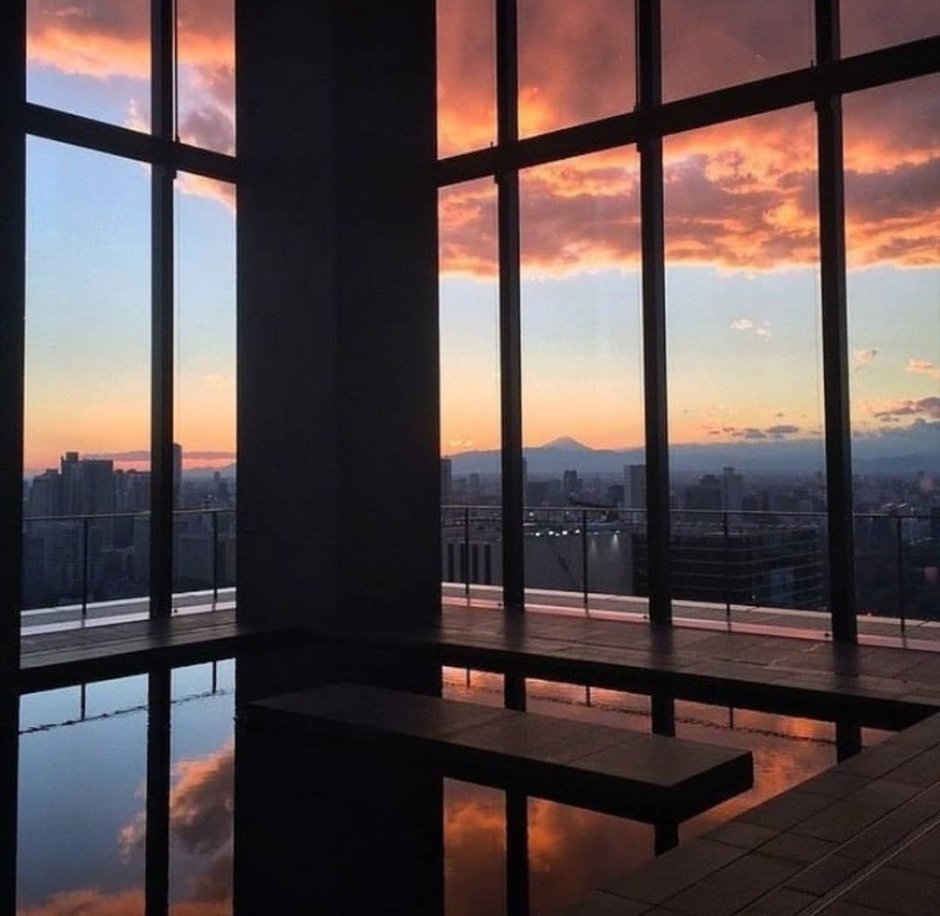 Эстетичный вид с балкона