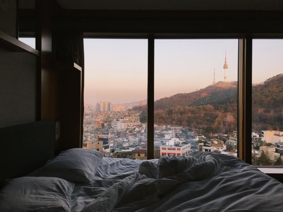 Вид из окна рассвет