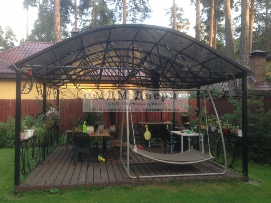 Навес для мангала шашлычник 1.5x2.5x2