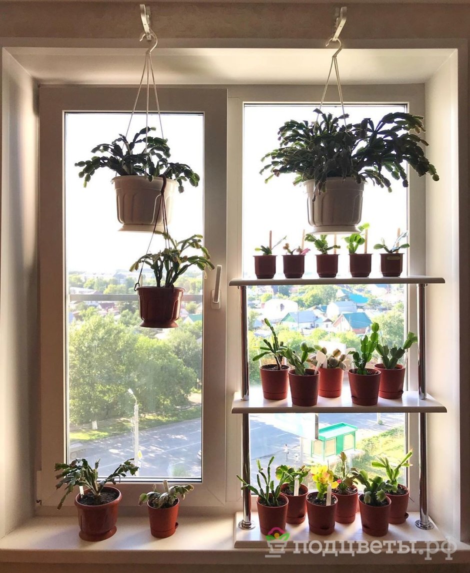 Подставка на подоконник «фиалка» 7 горшков № 2 белая