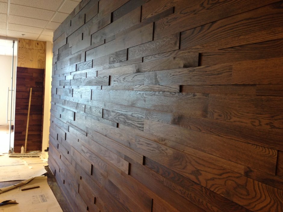 Обшивка стен доской