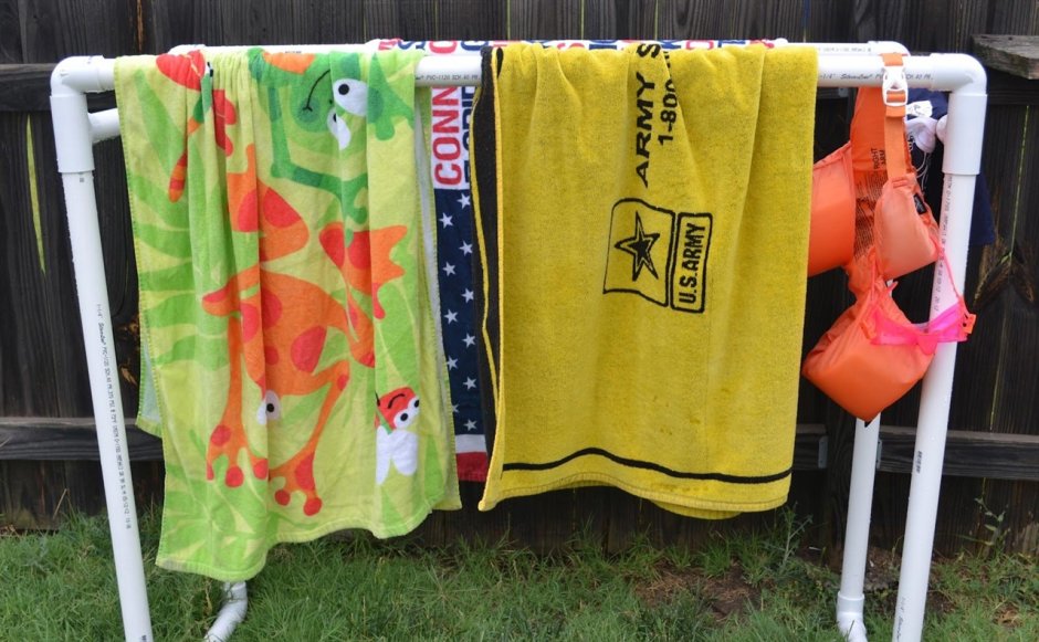 Сушилка для одежды из ПВХ труб