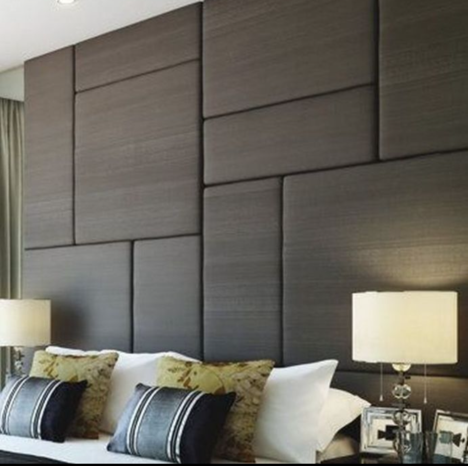 Деревянные стеновые панели в ТВ-зоне