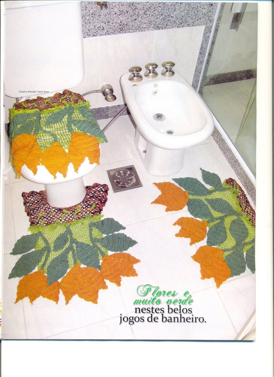 Вязание крючком для ванной и туалета