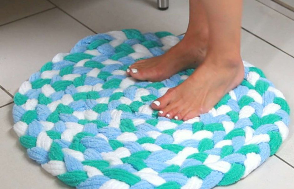 Вязаные коврики для детей