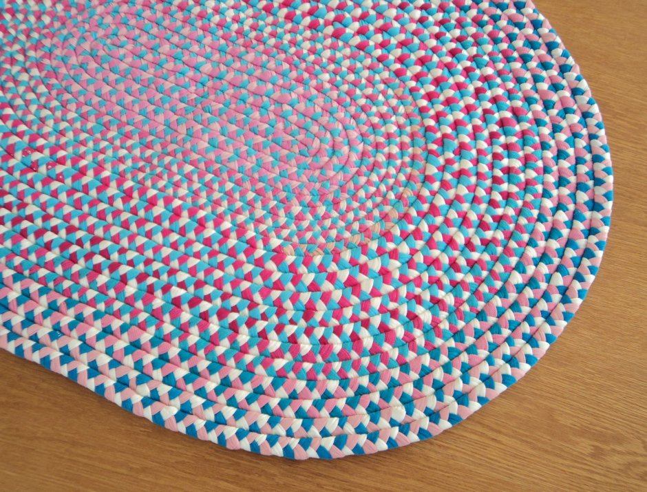 Прямоугольный коврик крючком