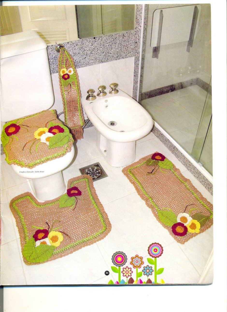 Прикольные коврики в ванную и туалет