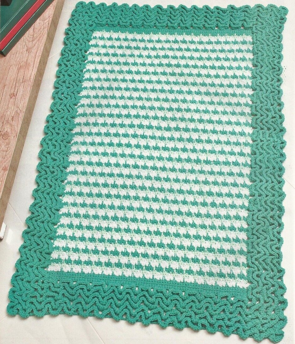 Коврик из толстой пряжи