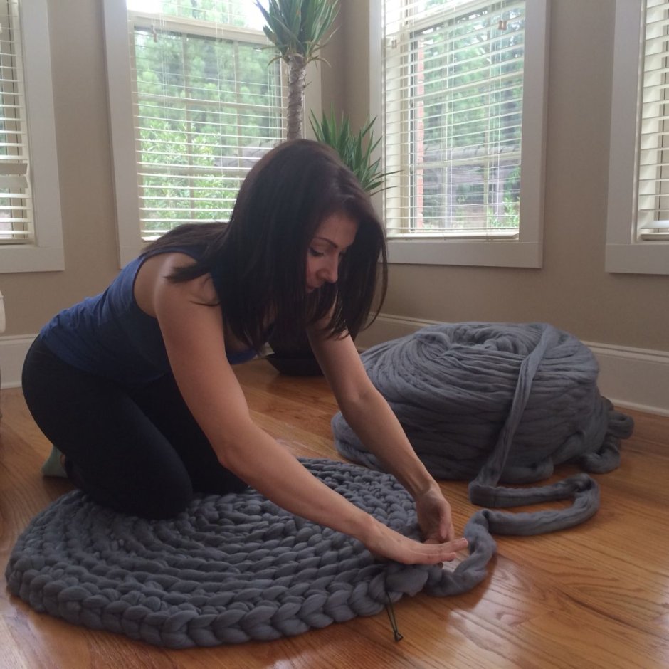 Коврик для ванной пушистый