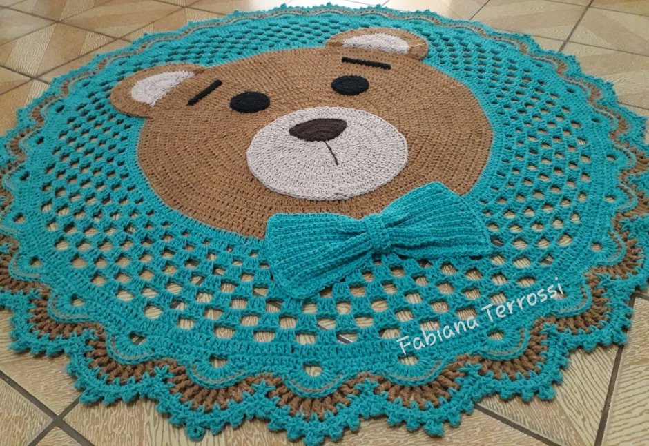 Коврик для ванной из старых полотенец