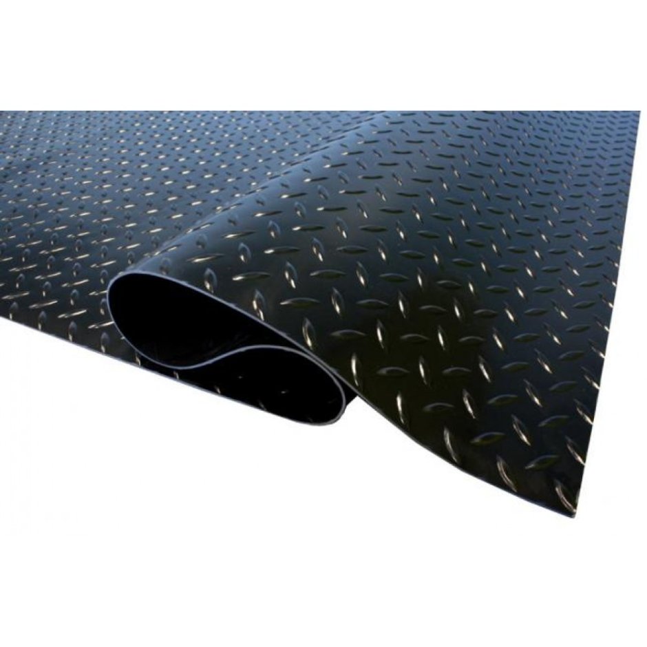 Дорожка резиновая 1.5х10 м "рифленка" (15м2)