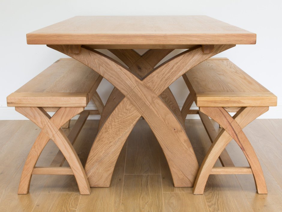 Стол обеденный прямоугольный деревянный