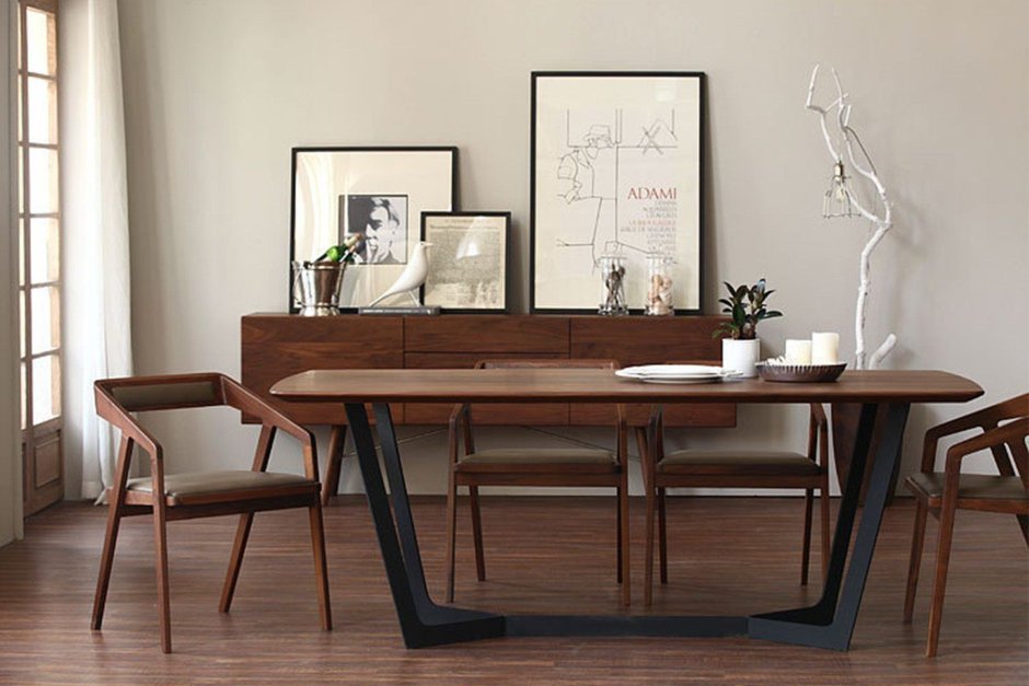 Айрон стол обеденный дерево