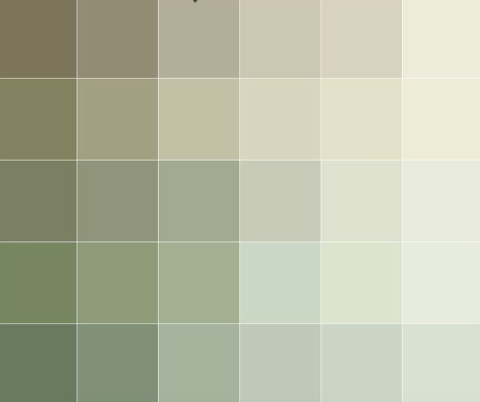 Палитра Dulux зеленый