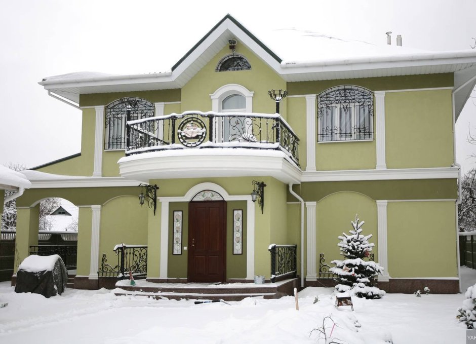 Расцветки фасадов домов