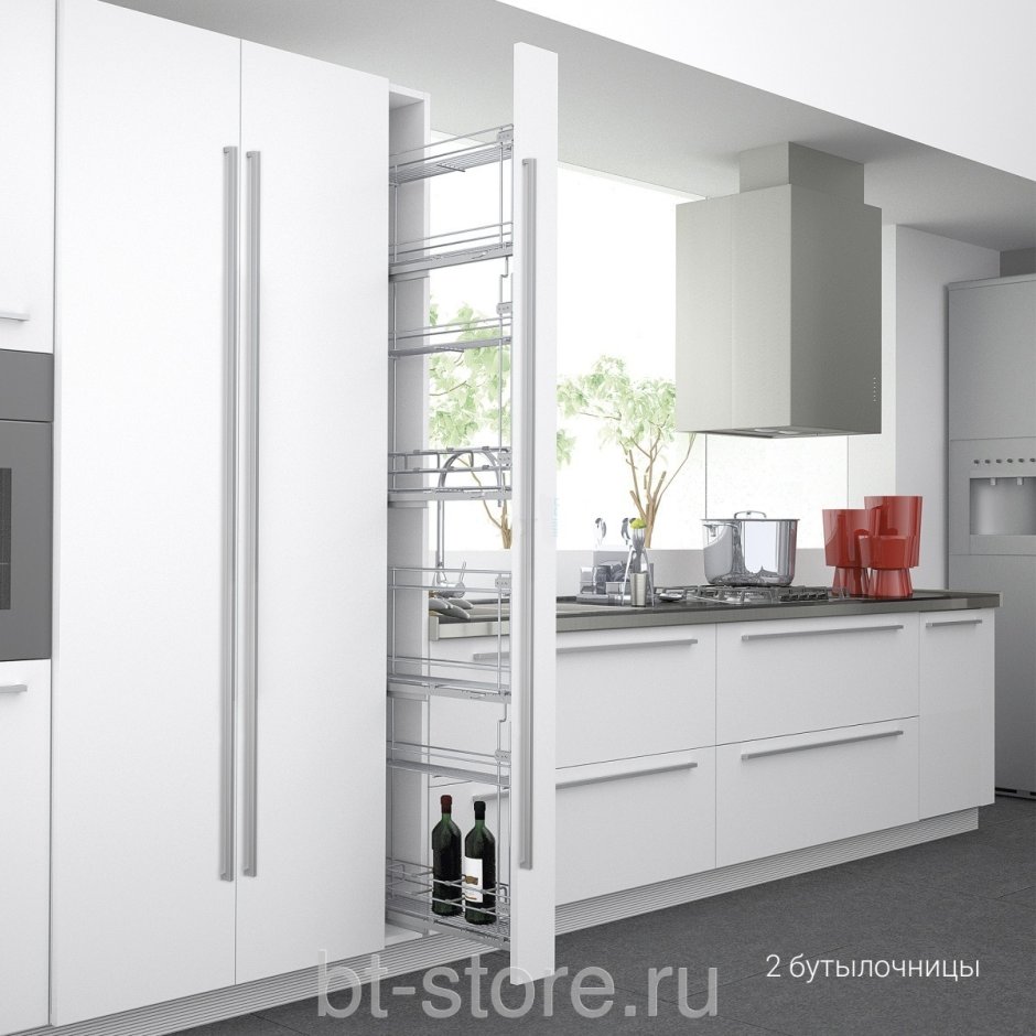 Выдвижная бутылочница в высокий шкаф sige Stela 258+00212 200мм 45 264.00 р