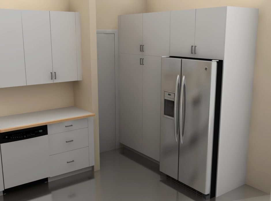 Икеа кухни встроенный холодильник двухдверный