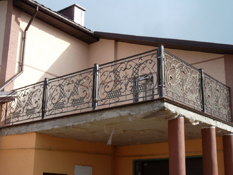 Ограждение террасы из металла