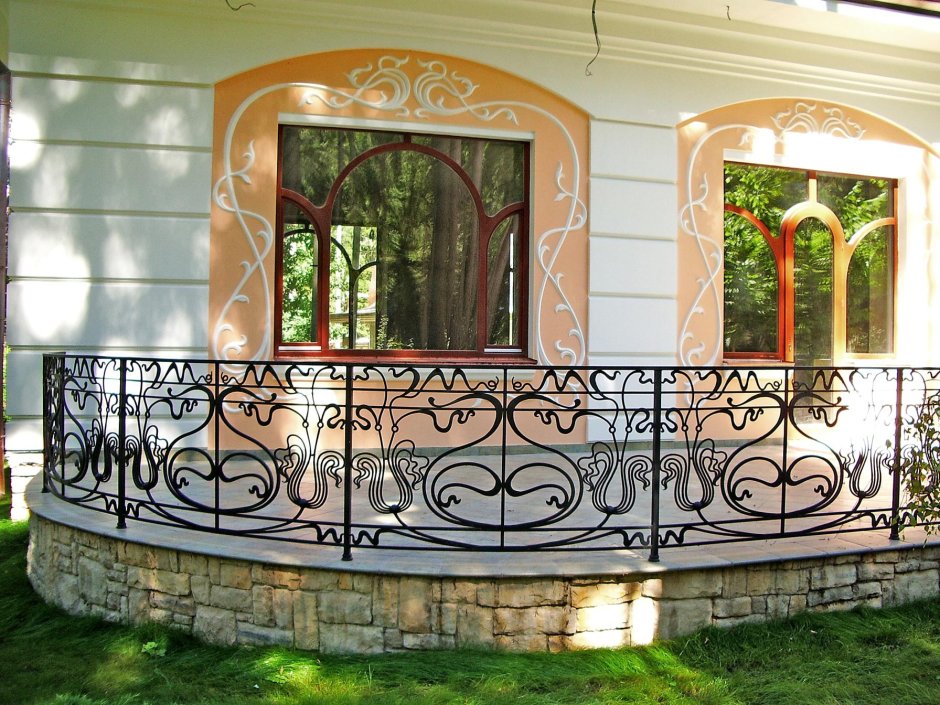 Кованые ограждения для террасы