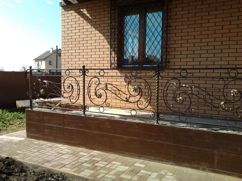 Кованые ограждения для террасы